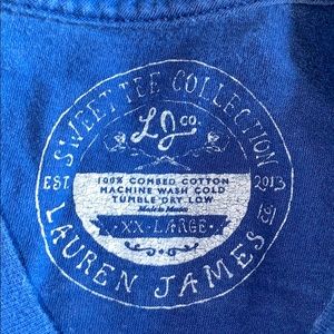 Lauren James blue long sleeve shirt